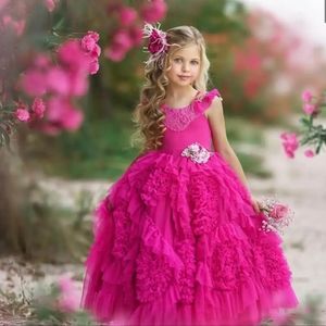 Dollcake Pink Ruffled Kids Formal Dress